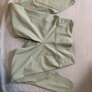 Athleta Green Crop Leggings